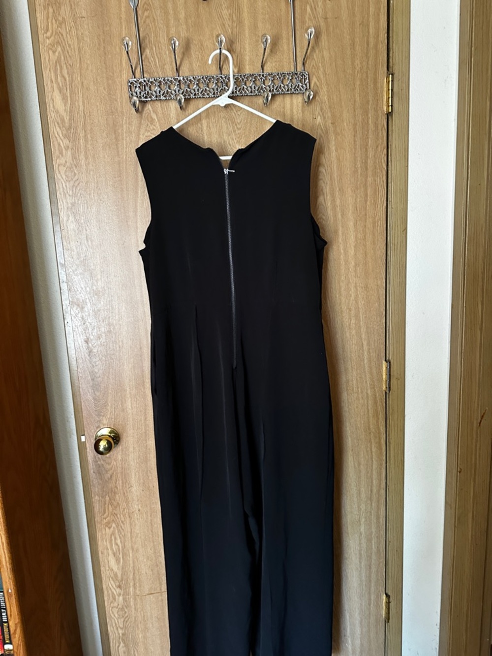 Lane Bryant Black Sleeveless Wide-Leg Jumpsuit - Picture 2 of 2